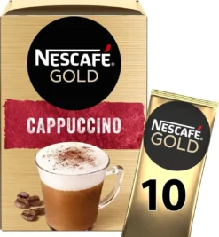 Nescafé Gold Cappuccino Oploskoffie - Ongezoet - 6 Doosjes à 10 Zakjes -Koffie Korting Winkel 1110x1200