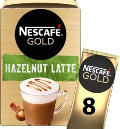 Nescafé Gold Hazelnoot Latte Oploskoffie - 6 Doosjes à 8 Zakjes -Koffie Korting Winkel 1111x1200 2