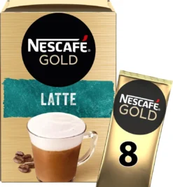 Nescafé Gold Latte Macchiato Oploskoffie - 6 Doosjes à 8 Zakjes -Koffie Korting Winkel 1111x1200 3
