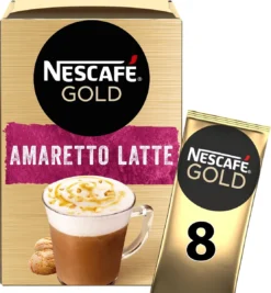 Nescafé Gold Amaretto Latte Oploskoffie - 6 Doosjes à 8 Zakjes 8 Nescafé Gold Amaretto Latte Oploskoffie - 6 Doosjes à 8 Zakjes -Koffie Korting Winkel 1111x1200 4