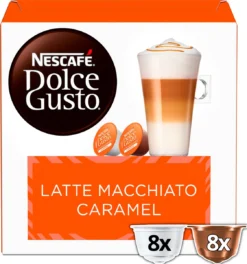 Nescafé Dolce Gusto Caramel Macchiato Capsules - 48 Koffiecups -Koffie Korting Winkel 1122x1200 1