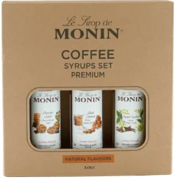 Monin Cadeauverpakking Siropen - 3x50ml - Koffiesiropen