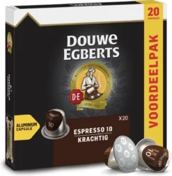 Douwe Egberts Espresso Krachtig Koffiecups - Intensiteit 10/12 - 10 X 20 Capsules -Koffie Korting Winkel 1171x1200