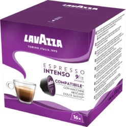 Lavazza Espresso Intenso Capsules - Geschikt Voor Dolce Gusto Apparaat - 16 Stuks X3 -Koffie Korting Winkel 1187x1200
