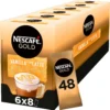 Nescafé Gold Latte Vanille Oploskoffie - 6 Doosjes à 8 Zakjes