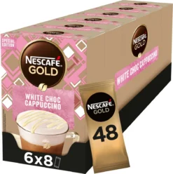 NESCAFE GOLD White Choc Cappuccino 6 Doosjes à 8 Zakjes