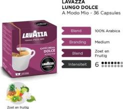 Lavazza A Modo Mio Lungo Dolce 36 Stuks -Koffie Korting Winkel 1200x1068