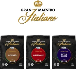 Gran Maestro Italiano – Extra Forte - Koffiepads - Senseo Compatibel Pads – Krachtig En Karakteristiek - 6 X 36 Pads -Koffie Korting Winkel 1200x1094 2