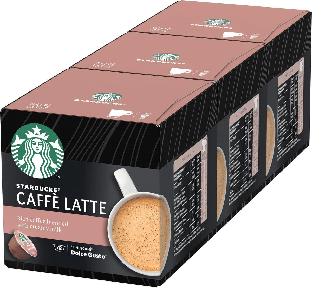 Starbucks By Dolce Gusto Caffè Latte Capsules - 36 Koffiecups 1 Starbucks By Dolce Gusto Caffè Latte Capsules - 36 Koffiecups