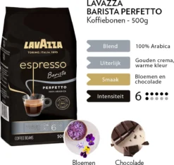 Lavazza Espresso Barista Perfetto Koffiebonen - 500 Gram X4 -Koffie Korting Winkel 1200x1137 1