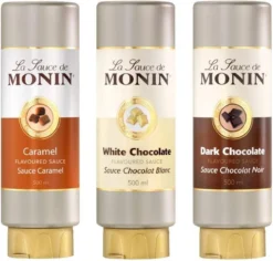 Monin Dessert Topping Dark Chocolate - 50 Cl -Koffie Korting Winkel 1200x1146