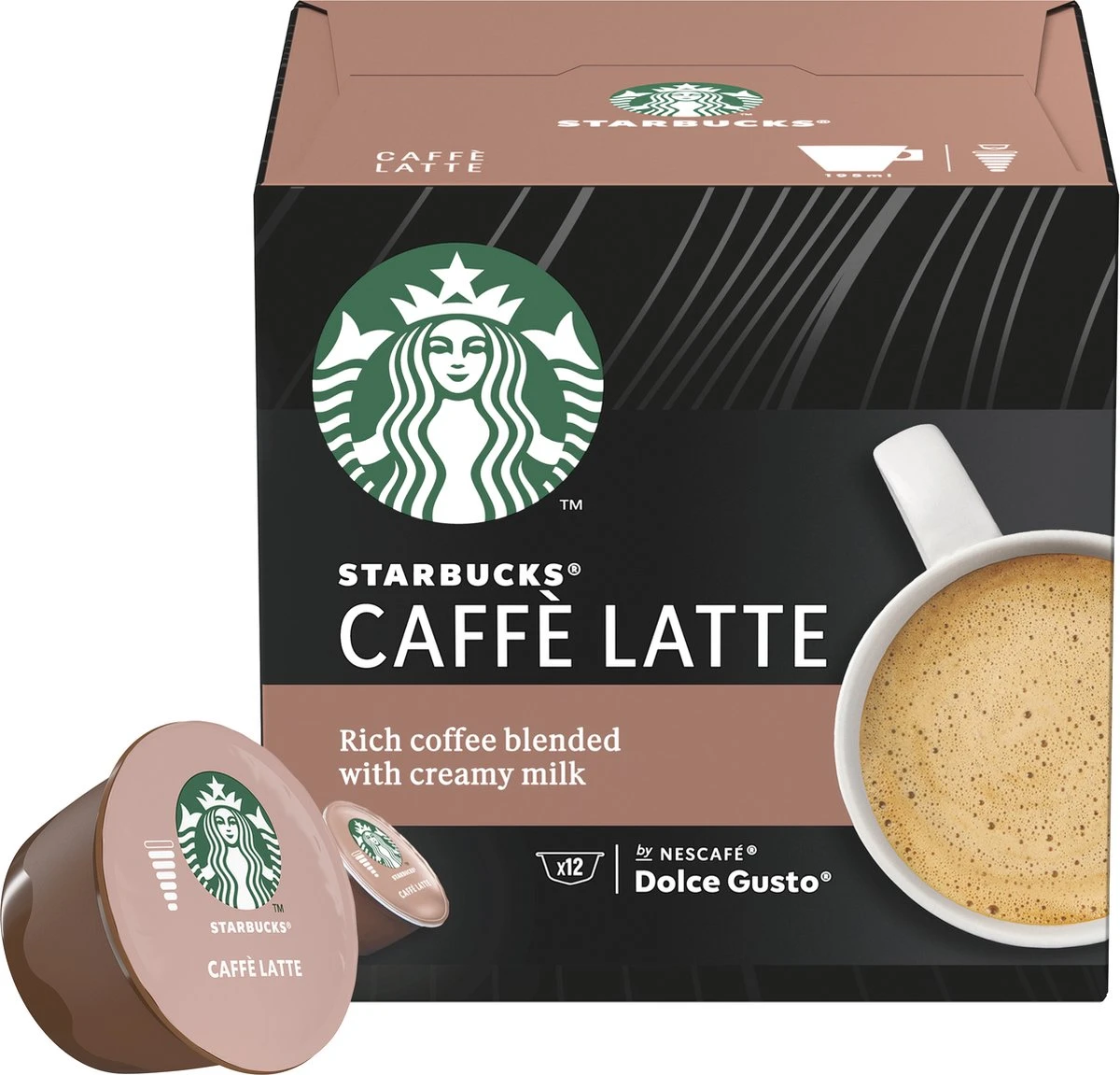 Starbucks By Dolce Gusto Caffè Latte Capsules - 36 Koffiecups 2 Starbucks By Dolce Gusto Caffè Latte Capsules - 36 Koffiecups - Afbeelding 2