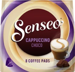 Senseo Cappuccino Choco Koffiepads - 2/9 Intensiteit - 4 X 8 Pads -Koffie Korting Winkel 1200x1152