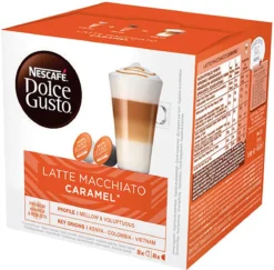 Nescafé Dolce Gusto Caramel Macchiato Capsules - 48 Koffiecups -Koffie Korting Winkel 1200x1179 1