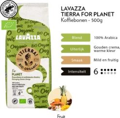 Lavazza Tierra For Planet Biologische Koffiebonen - 500 Gram X4 -Koffie Korting Winkel 1200x1179 2