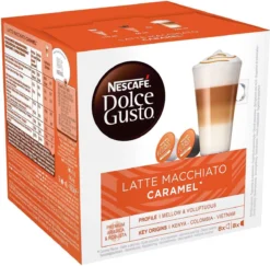 Nescafé Dolce Gusto Caramel Macchiato Capsules - 48 Koffiecups -Koffie Korting Winkel 1200x1181 1