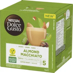 Nescafé Dolce Gusto Almond Macchiato Capsules - Vegan Koffie - 36 Koffiecups -Koffie Korting Winkel 1200x1184