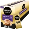Nescafé Gold Wiener Melange Mocha Oploskoffie - 6 Doosjes à 8 Zakjes