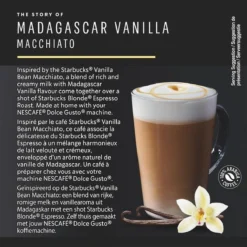 Starbucks By Dolce Gusto Capsules Madagascar Vanilla Macchiato- 3 Doosjes à 12 Koffiecups -Koffie Korting Winkel 1200x1198