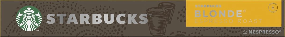 Starbucks By Nespresso Blonde Espresso Roast Capsules - 120 Koffiecups 4 Starbucks By Nespresso Blonde Espresso Roast Capsules - 120 Koffiecups - Afbeelding 4