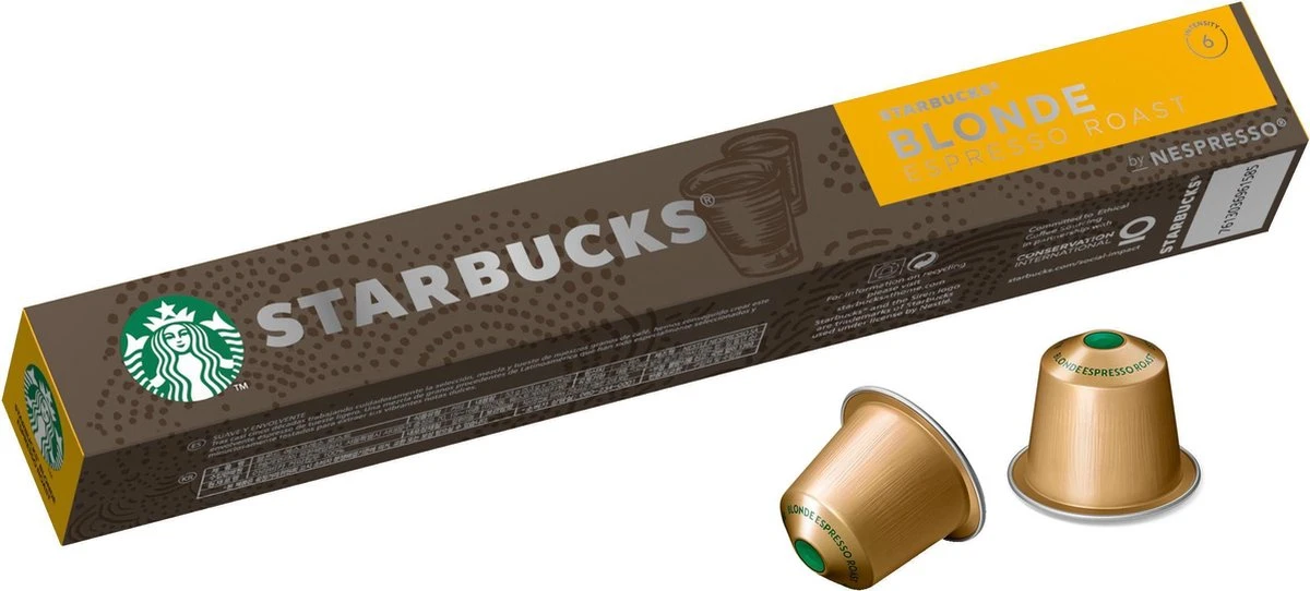 Starbucks By Nespresso Blonde Espresso Roast Capsules - 120 Koffiecups 5 Starbucks By Nespresso Blonde Espresso Roast Capsules - 120 Koffiecups - Afbeelding 5