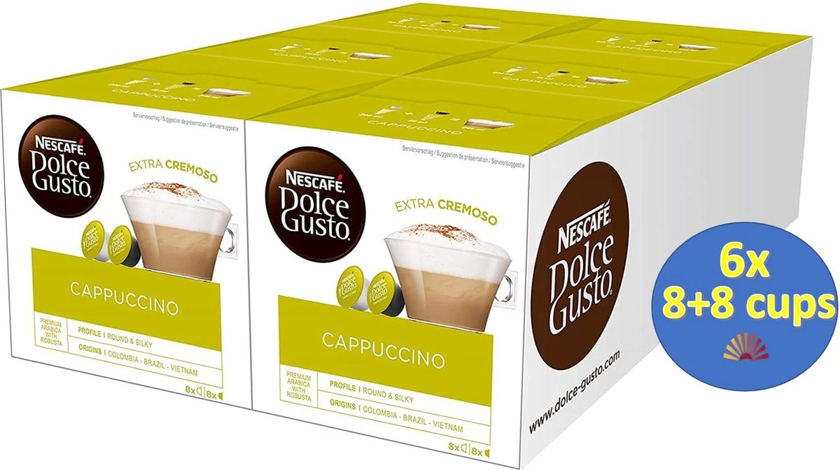 Nescafé Dolce Gusto Cappuccino - 6 X 16 Capsules