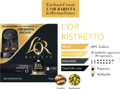 L'OR BARISTA XXL Ristretto (11) - 5 X 10 Koffiecups -Koffie Korting Winkel 1200x896