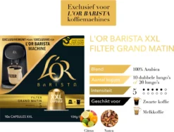L'OR BARISTA XXL Filter Grand Matin (5) - 5 X 10 Koffiecups -Koffie Korting Winkel 1200x913