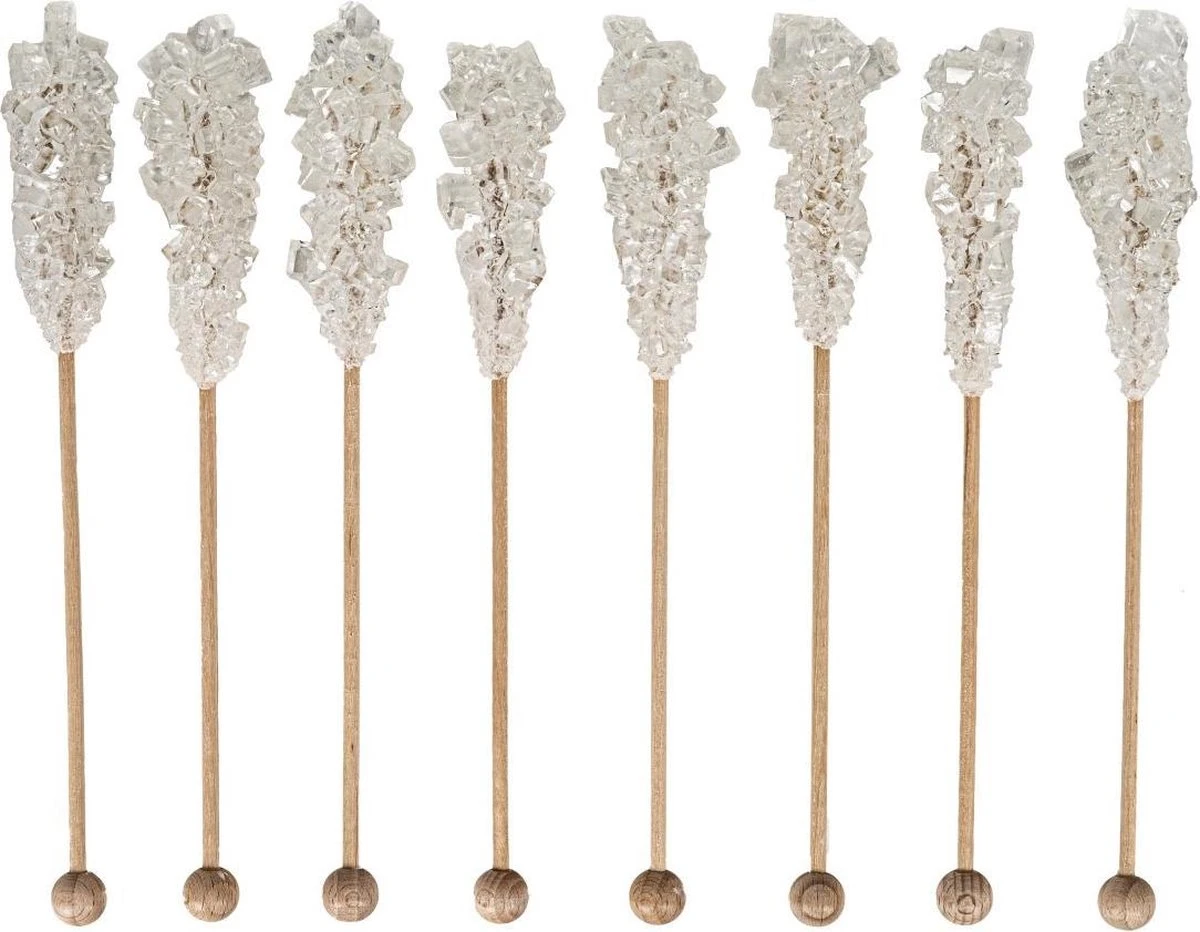 Luxe Kandijsticks - 10 Stuks - Thee - Koffie – Drank – Feest - Kandij - Sticks - Koffiesuiker - Kandij Sticks - Tafelversiering - Cadeau – Gift – Suikersticks – Cocktail - Wit - Kandijsuiker - Feestdagen - Hightea 1 Luxe Kandijsticks - 10 Stuks - Thee - Koffie – Drank – Feest - Kandij - Sticks - Koffiesuiker - Kandij Sticks - Tafelversiering - Cadeau – Gift – Suikersticks – Cocktail - Wit - Kandijsuiker - Feestdagen - Hightea