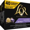 L'OR Lungo Profondo Koffiecups - Intensiteit 8/12 - 4 X 40 Capsules