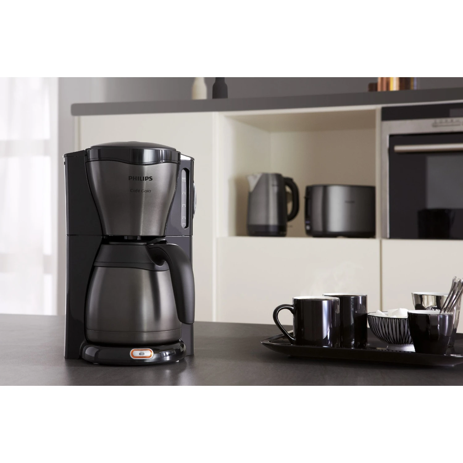 Philips Café Gaia Koffiezetapparaat HD7547/80 Met Thermische Kan 7 Philips Café Gaia Koffiezetapparaat HD7547/80 Met Thermische Kan - Afbeelding 7
