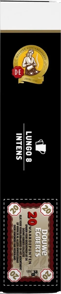 Douwe Egberts Lungo Intens Koffiecups - Intensiteit 8/12 - 10 X 20 Capsules 19 Douwe Egberts Lungo Intens Koffiecups - Intensiteit 8/12 - 10 X 20 Capsules -Koffie Korting Winkel 249x1200 5