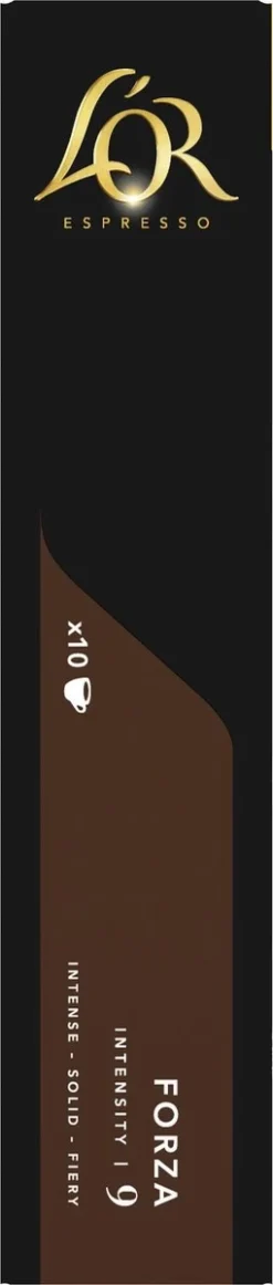 L'OR Espresso Forza Koffiecups - Intensiteit 9/12 - 10 X 10 Capsules -Koffie Korting Winkel 255x1200 1