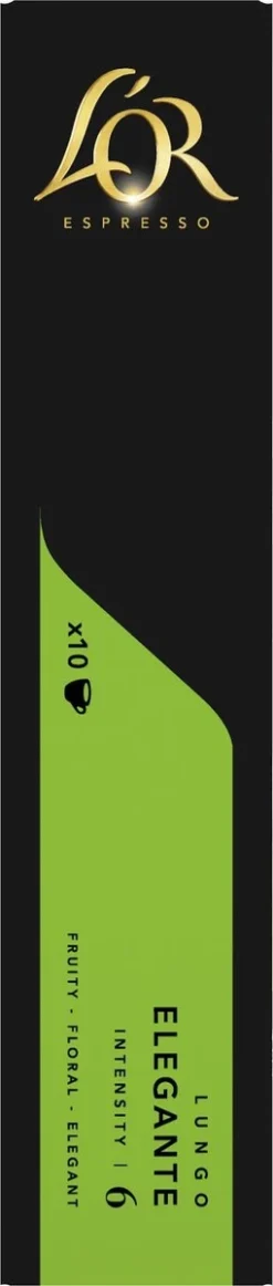 L'OR Lungo Elegante Koffiecups - Intensiteit 6/12 - 10 X 10 Capsules 13 L'OR Lungo Elegante Koffiecups - Intensiteit 6/12 - 10 X 10 Capsules -Koffie Korting Winkel 255x1200 4