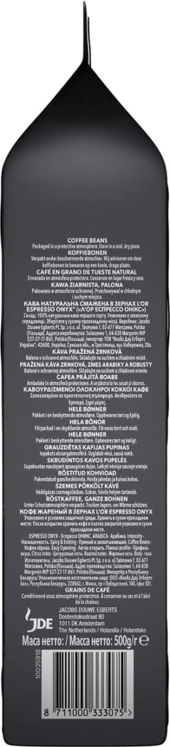 L'OR Espresso Onyx Koffiebonen (12) - 4 X 500 Gram -Koffie Korting Winkel 273x1200 1