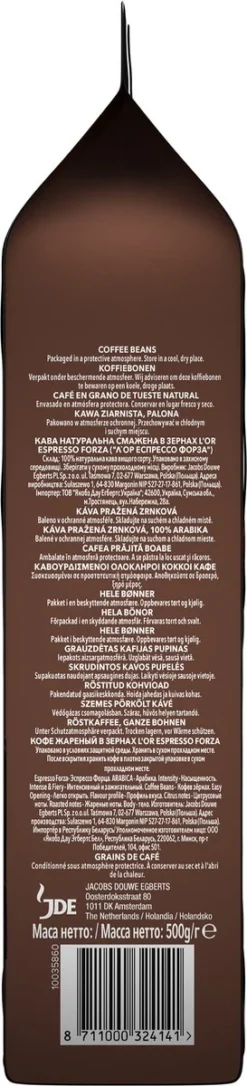 L'OR Espresso Forza Koffiebonen (9) - 4 X 500 Gram -Koffie Korting Winkel 273x1200 2