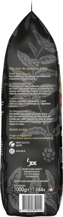 Douwe Egberts Espresso Koffiebonen - 4 X 1000 Gram - Extra Grote Verpakking -Koffie Korting Winkel 350x1200 1