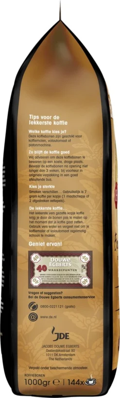 Douwe Egberts Excellent Gold Koffiebonen - 5/9 Intensiteit - 4 X 1kg -Koffie Korting Winkel 364x1200 4