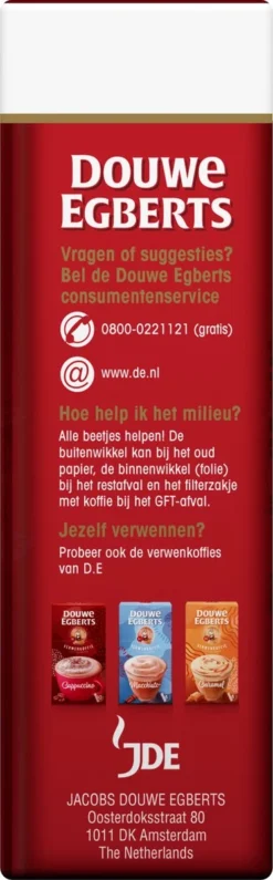 Douwe Egberts Aroma Rood Filterkoffie - 24 X 250 Gram -Koffie Korting Winkel 373x1200 1