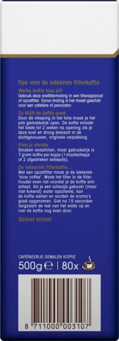 Douwe Egberts Decafé Filterkoffie - 6 X 500 Gram -Koffie Korting Winkel 421x1200 4