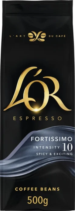 L'OR Espresso Fortissimo Koffiebonen (10) - 4 X 500 Gram -Koffie Korting Winkel 429x1200 2