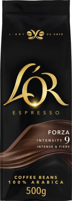 L'OR Espresso Forza Koffiebonen (9) - 4 X 500 Gram -Koffie Korting Winkel 430x1200 1