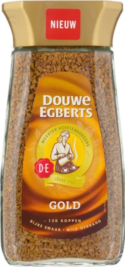 Douwe Egberts Gold Oploskoffie - 6 X Pot Van 200 Gram -Koffie Korting Winkel 566x1200
