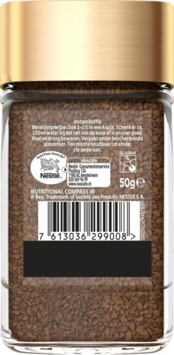 Nescafé Gold Oploskoffie - 12 Potten à 50 Gram -Koffie Korting Winkel 588x1200 1
