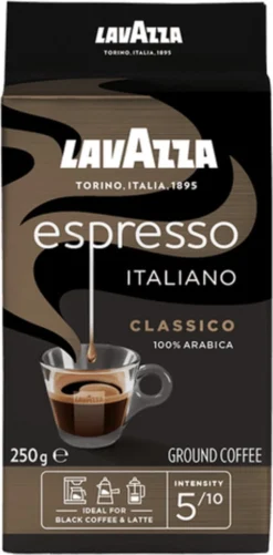 Lavazza Espresso Italiano Classico Gemalen / Filterkoffie - 8 X 250 Gram -Koffie Korting Winkel 592x1200 1