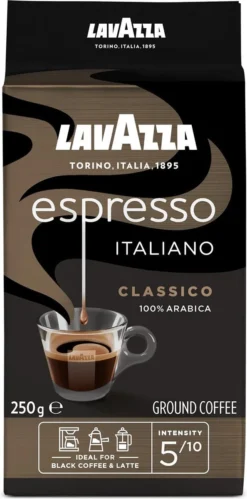 Lavazza Espresso Italiano Classico Gemalen / Filterkoffie - 8 X 250 Gram -Koffie Korting Winkel 594x1200