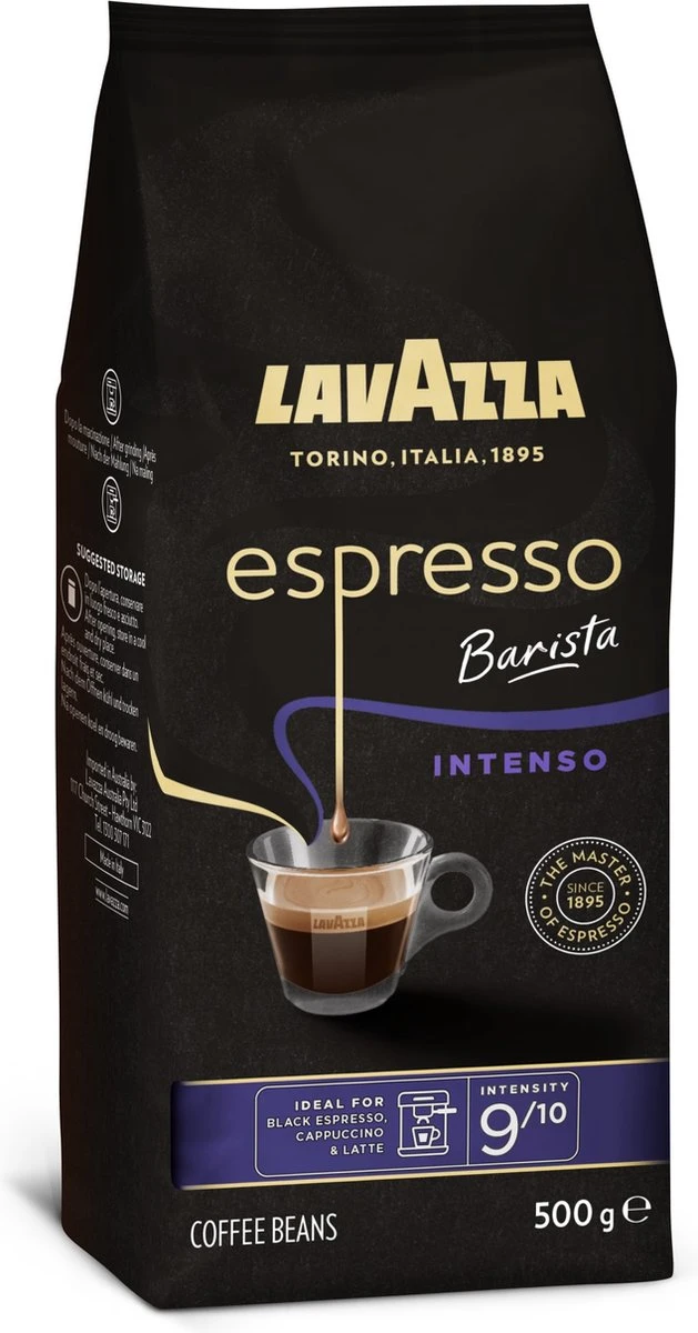 Lavazza Espresso Barista Intenso Koffiebonen - 500 Gram X4 4 Lavazza Espresso Barista Intenso Koffiebonen - 500 Gram X4 - Afbeelding 4