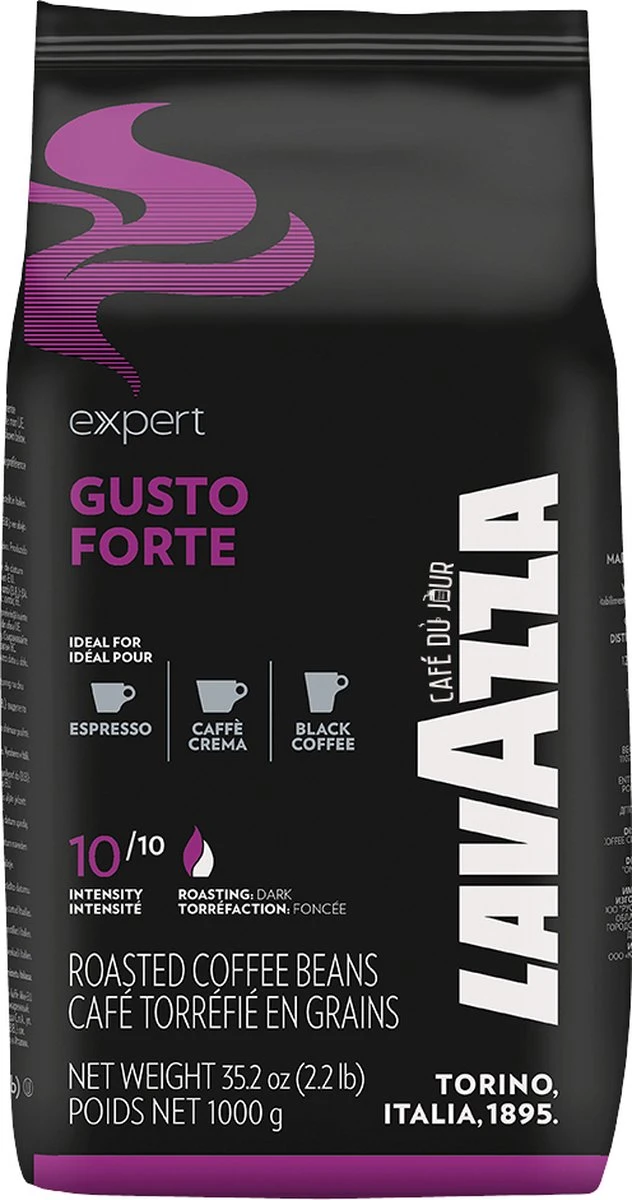 Lavazza Expert Gusto Forte - Koffiebonen - 1 Kilo 1 Lavazza Expert Gusto Forte - Koffiebonen - 1 Kilo