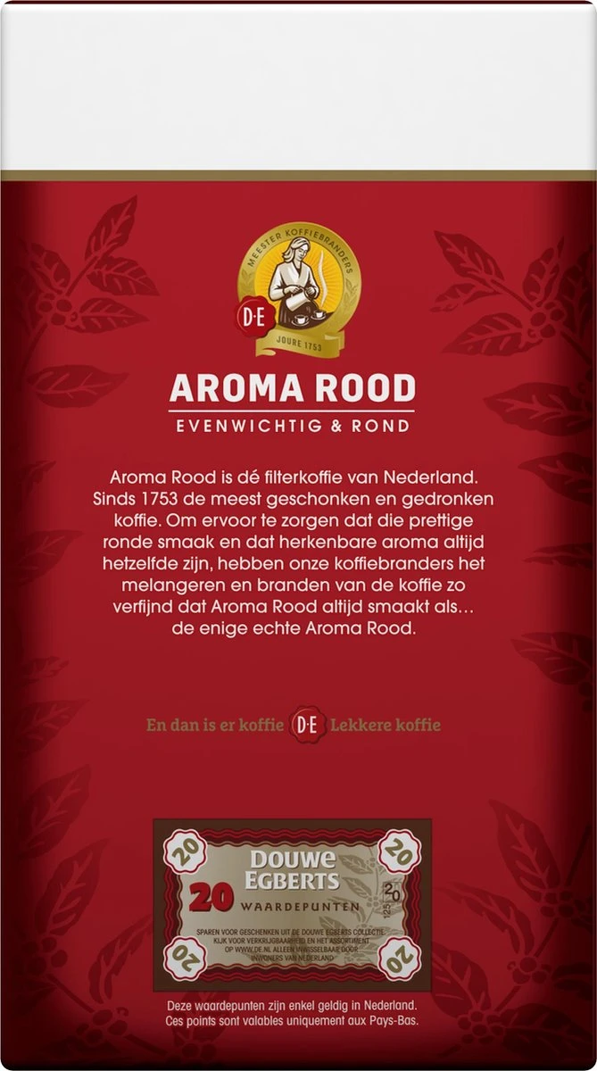 Douwe Egberts Aroma Rood Filterkoffie - 6 X 500 Gram 2 Douwe Egberts Aroma Rood Filterkoffie - 6 X 500 Gram - Afbeelding 2