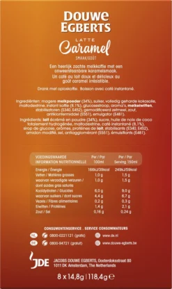 Douwe Egberts Verwenkoffie Latte Caramel Oploskoffie - 5 X 8 Zakjes -Koffie Korting Winkel 713x1200 6